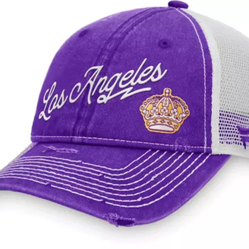 ￼NHL Los Angeles Kings Sports Resort Adjustable Trucker Hat